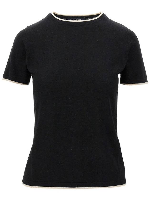 MAX MARA S Pure New Wool knitted T-shirt