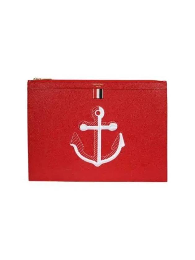 톰브라운 앵커 클러치 레드 Thom Browne Anchor Clutch Red