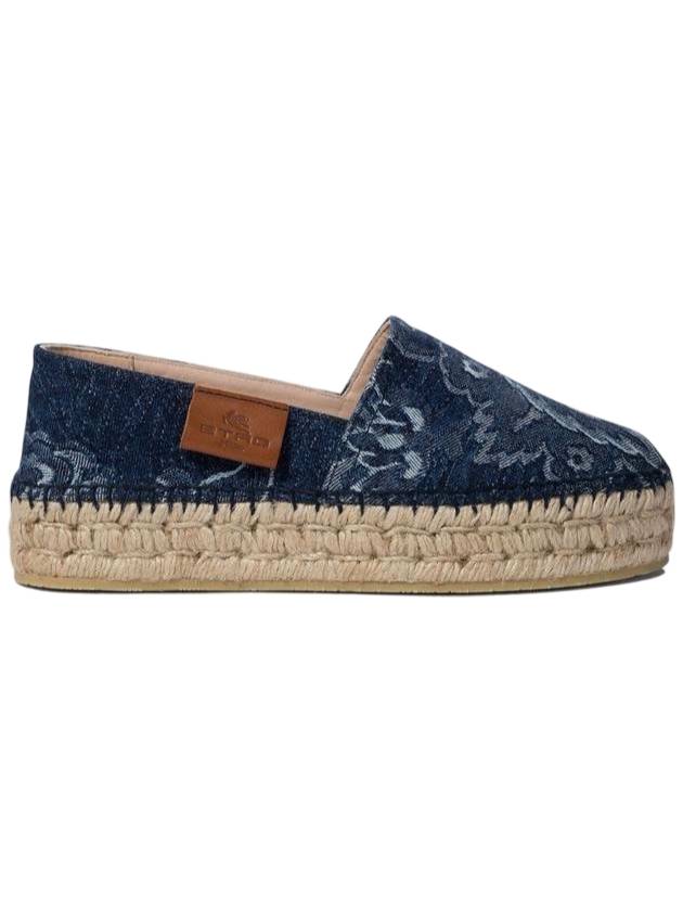에트로 데님 플랫폼 에스파드류 블루