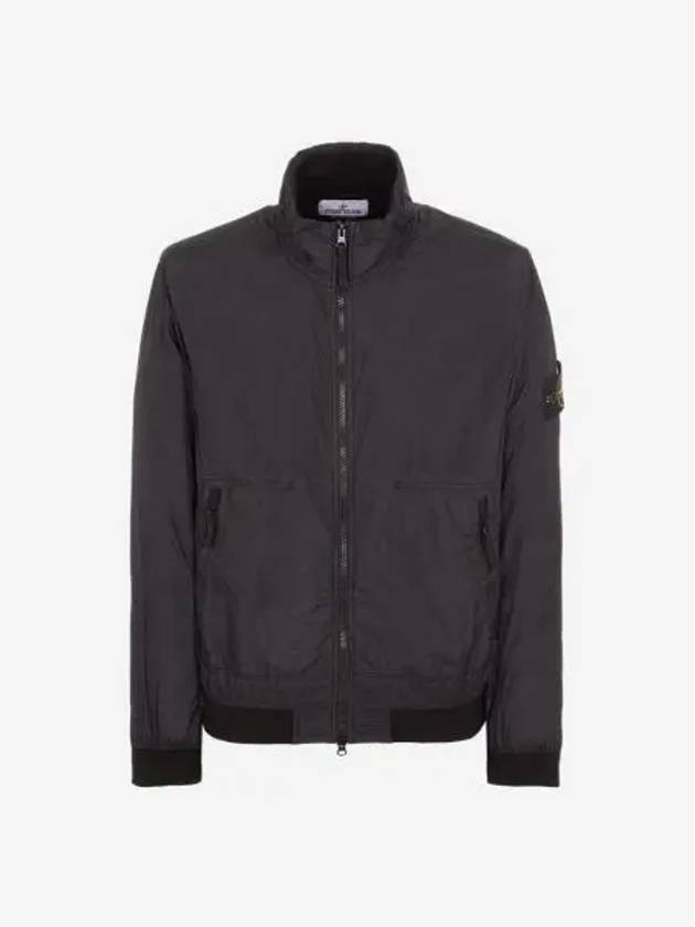스톤 아일랜드 42822 가먼트 다이드 크링클랩스 나일론 블루종 블랙 23SS Stone Island 42822 Garment Dyed Crinkle Reps Nylon Blouson Black 23SS