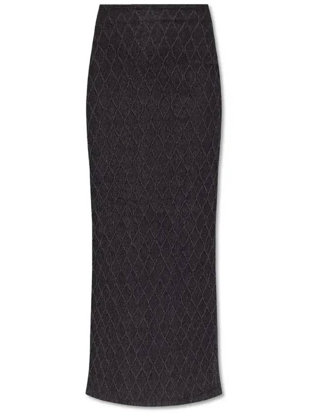 게스투즈 퀼팅 맥시 스커트 109095130_DARKBLACKWASH