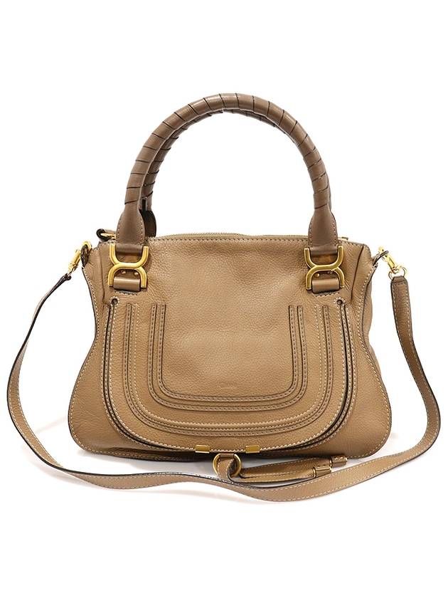 Chloe 끌로에 3S0860 브라운 그레인 카프스킨 마르씨 미듐 2WAY