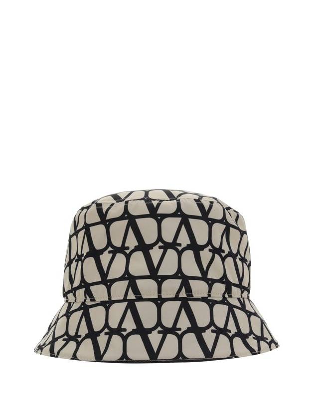 Valentino Toile Iconographe 로고 프린트 버킷 모자