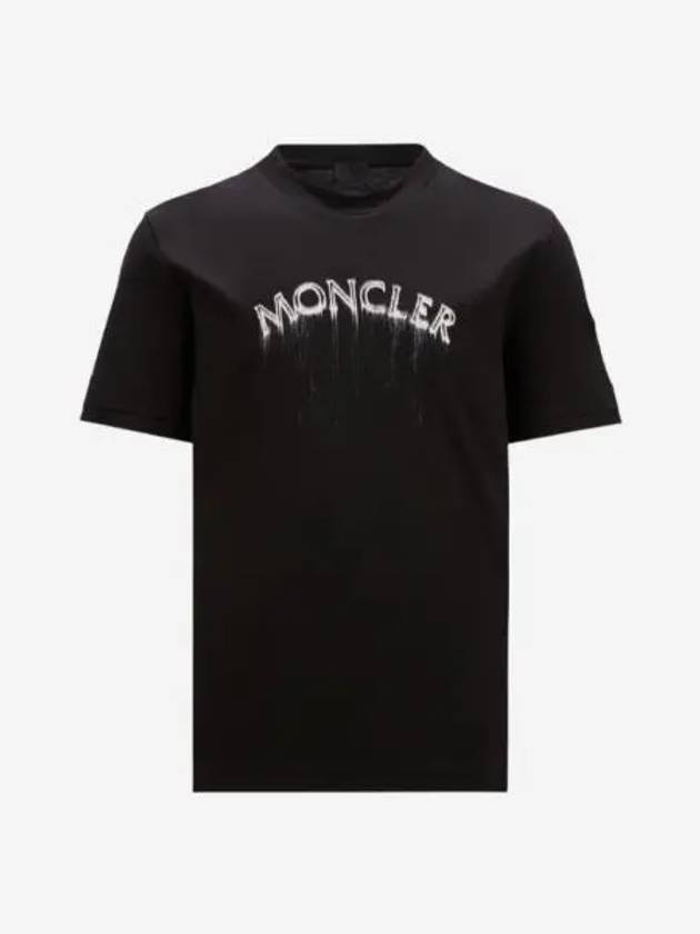 몽클레르 로고 티셔츠 블랙 24SS Moncler Logo T Shirt Black 24SS