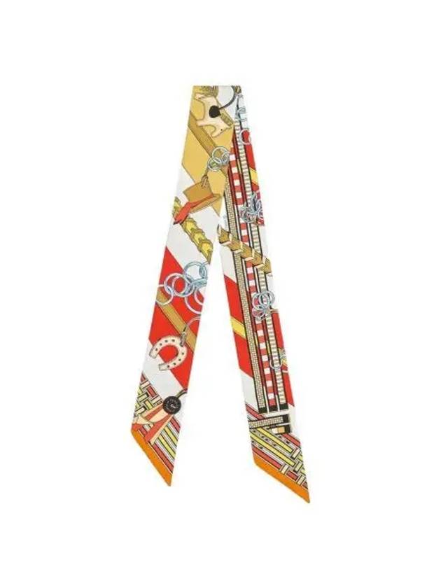 W 에르메스 브라이드 에 그리 그리 트윌리 루즈 블랑 모르도레 W Hermes Brides et Gris Gris Twilly Rouge Blanc Mordore