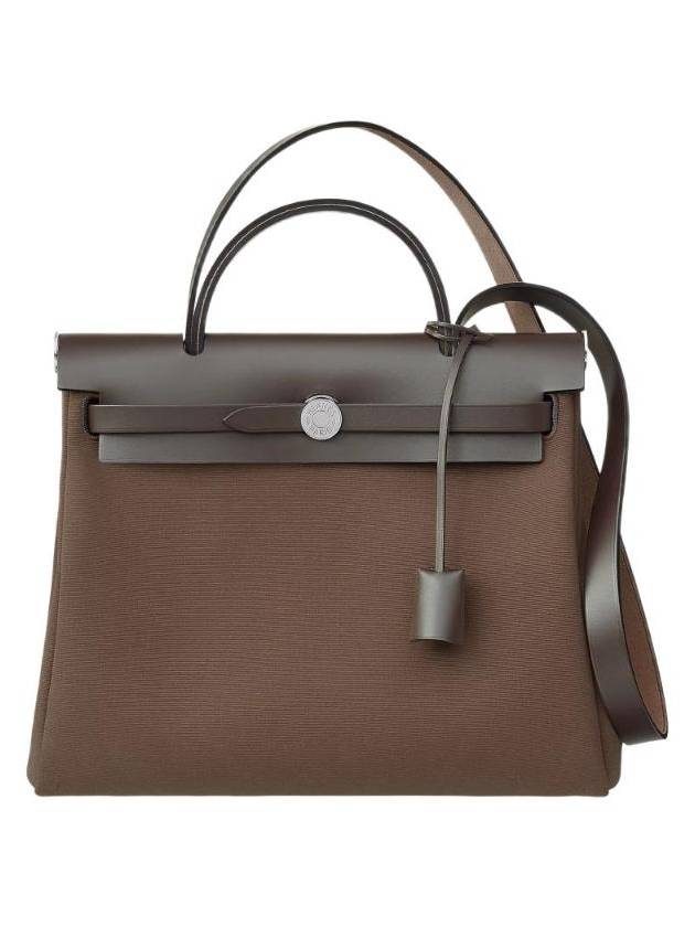 에르메스 에르백 집 31 르투르네 캔버스 토트 백 브라운