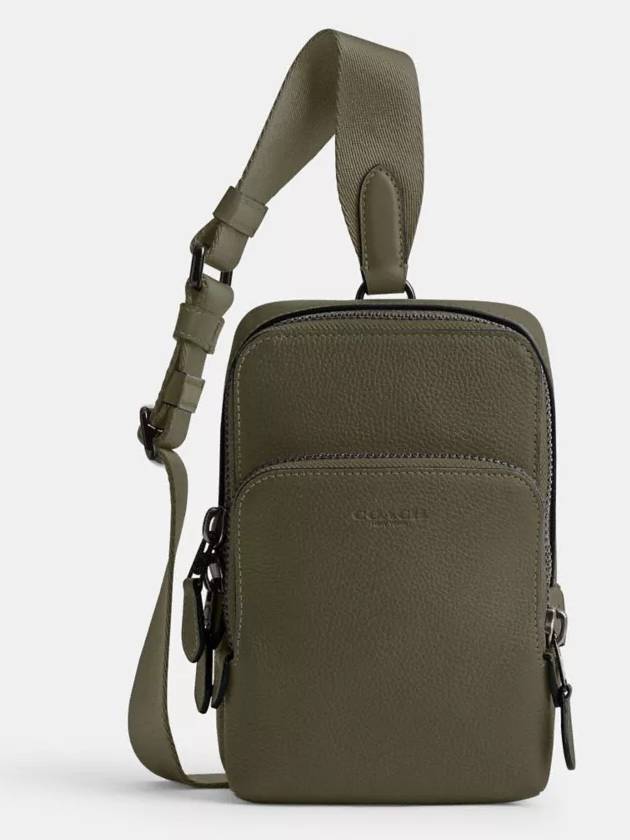 코치 고담 슬링 팩 13 크로스백 Army Green