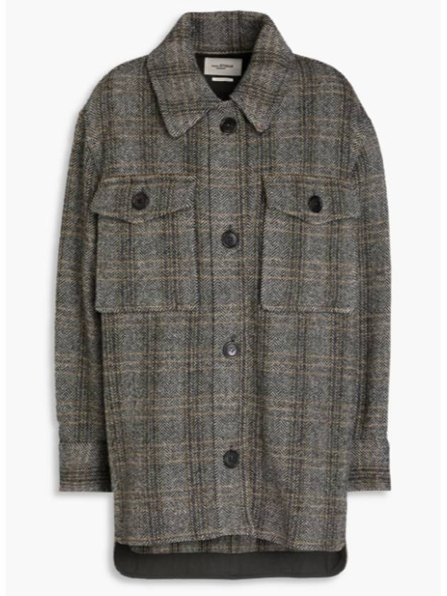 ISABEL MARANT ETOILE 이자벨마랑 에뚜왈 헤링본 울 셔츠 자켓 코트