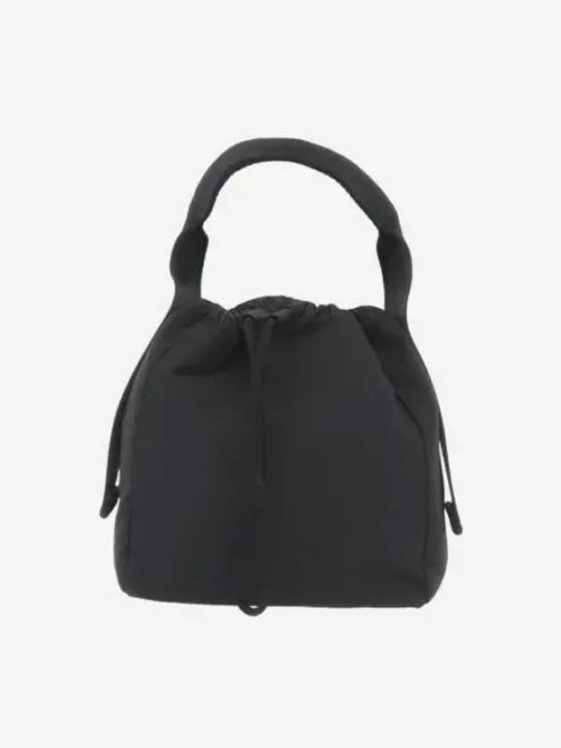 가니 테크 파우치 토트백 블랙 Ganni Tech Pouch Tote Bag Black