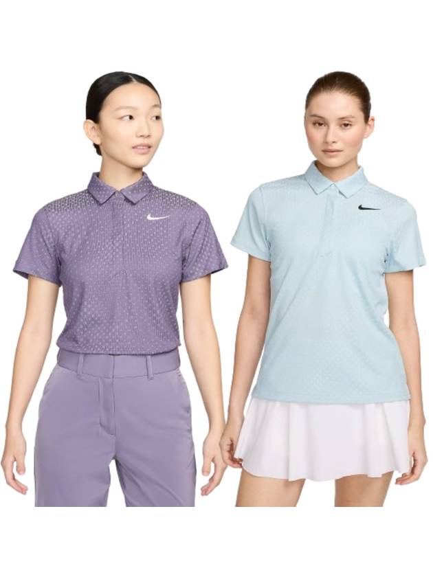 나이키 골프 카라티 여성 ADV 프린트 쇼트 폴로 24 SS