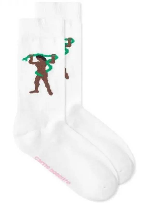 카르네 볼렌테 Milk Snake Socks White