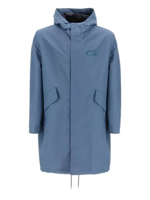 디올 옴므 로고 피쉬테일 파카 블루