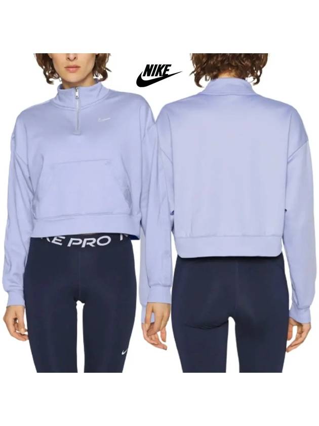 나이키 긴팔티 주머니 반집업 스웨트셔츠 라벤더 롱슬리브 오버핏 패션