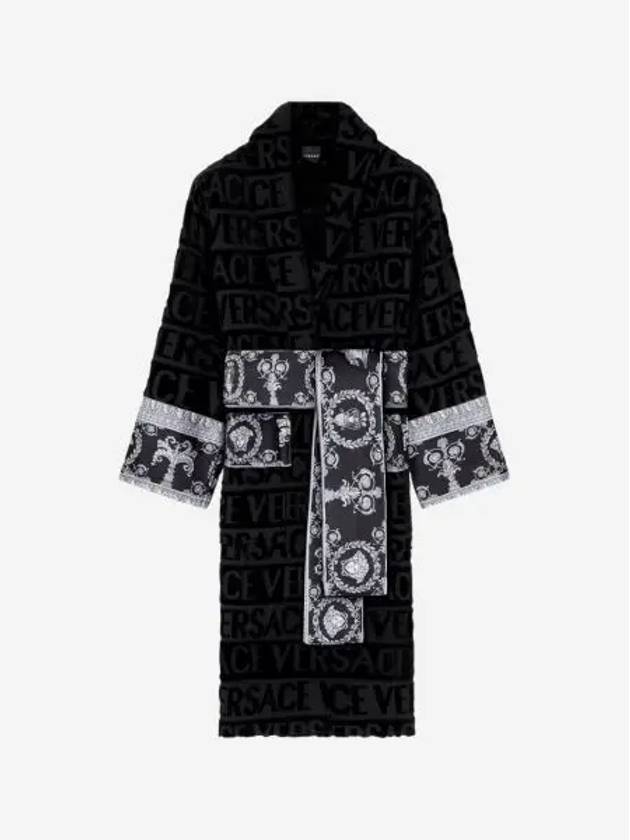 베르사체 아이 러브 바로크 베스로브 블랙 Versace I Love Baroque Bathrobe Black