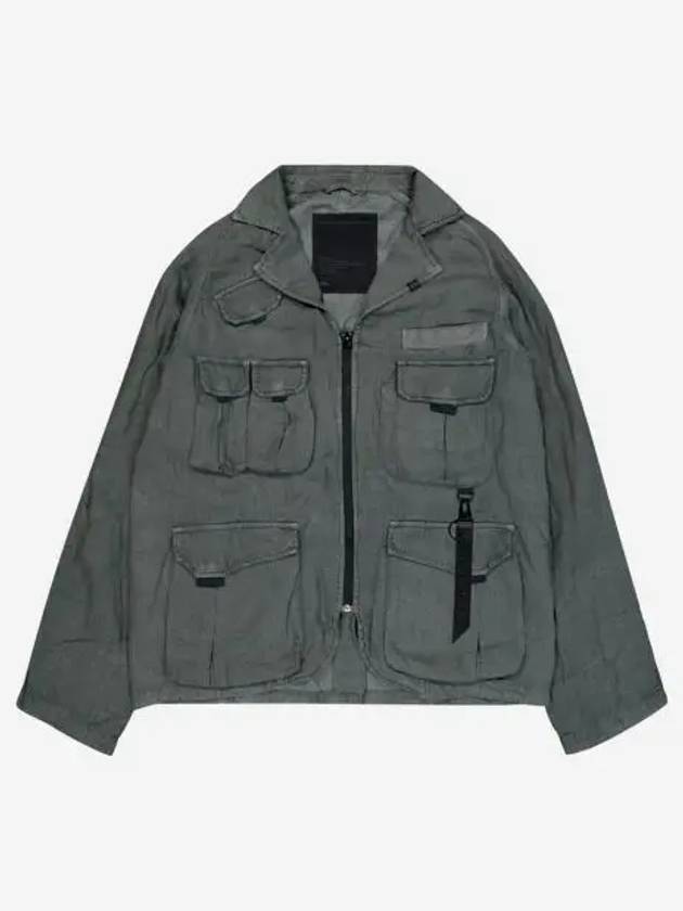 알파 인더스트리 멀티 포켓 유틸리티 블레이저 차콜 ALPHA INDUSTRIES Multi Pocket Utility Blazer Charcoal