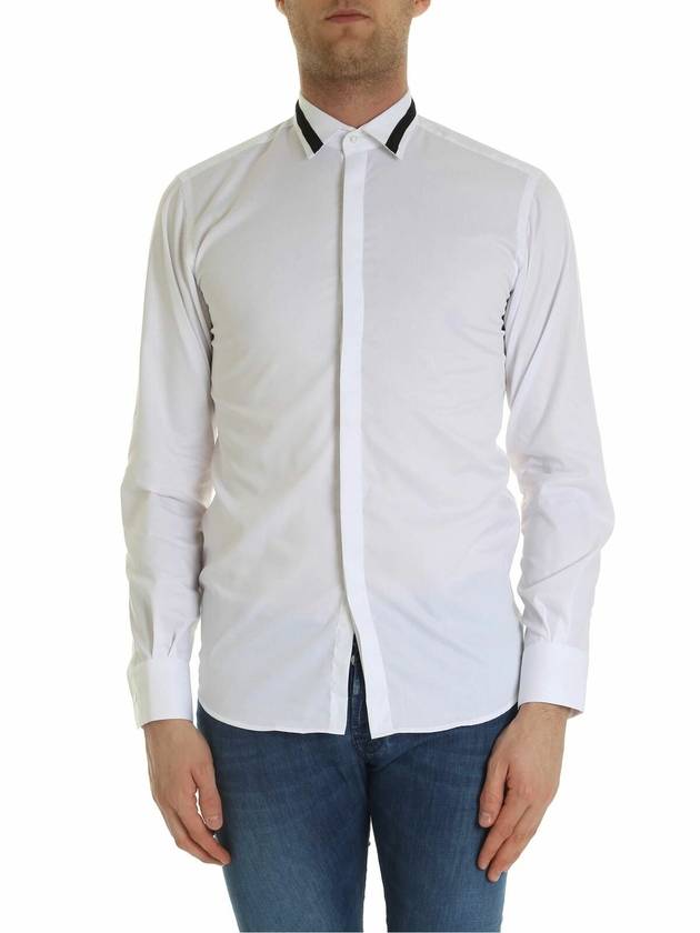 Karl Lagerfeld White shirt with black insert