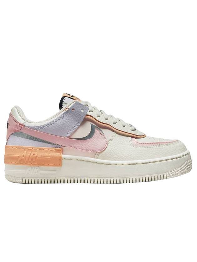 나이키 에어포스1 쉐도우 로우탑 스니커즈 핑크글레이즈