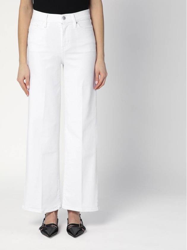 White Slim Palazzo Jeans