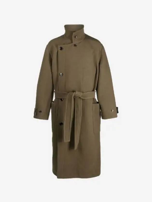 르메르 더블 울 랩 코트 다크 스쿼럴 Lemaire Double Wool Wrap Coat Dark Squirrer