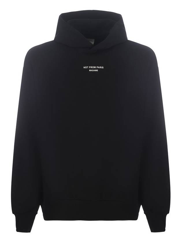 퍼니 미스터 슬로건 프린트 긴팔 후디