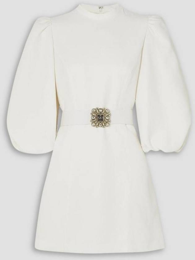 NB07 ANDREW GN 여성 원피스 Belted crystal embellished crepe mini dress 1647597354062095