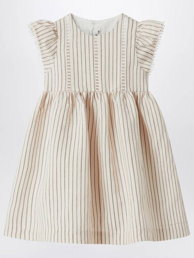 Striped Dress With Ruffles