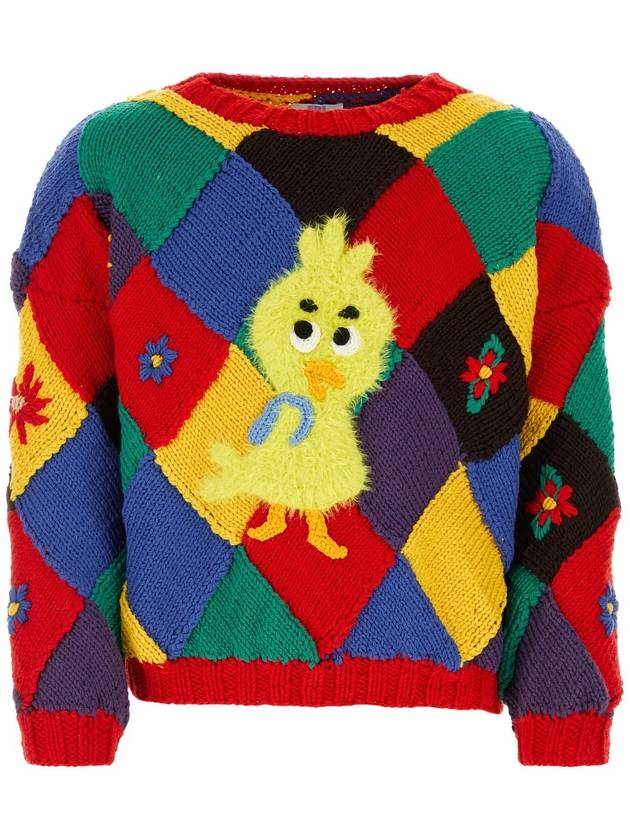 Erl - Embroidered wool blend sweater