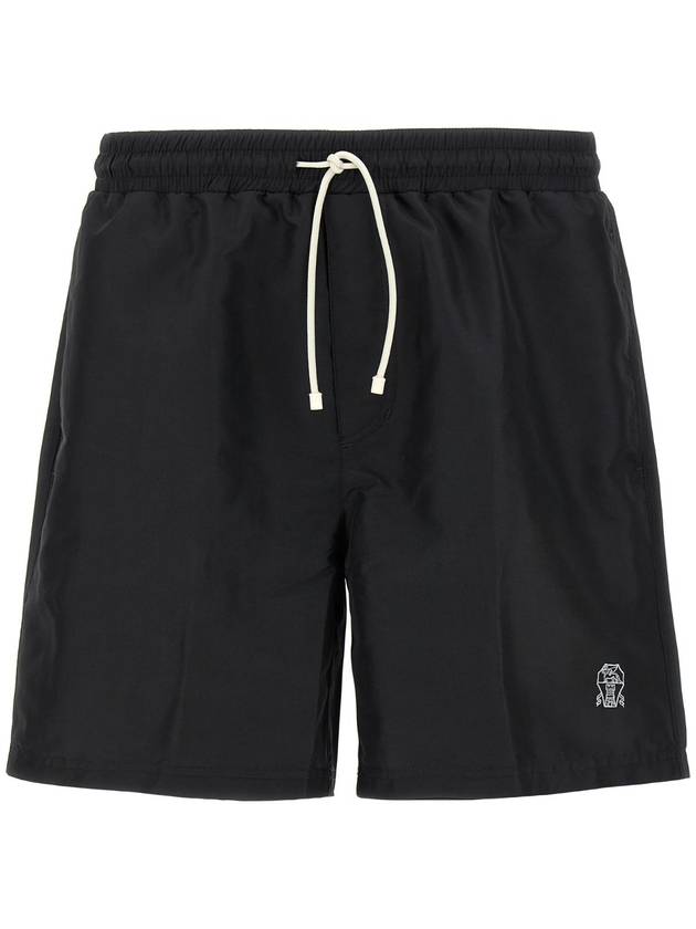 BRUNELLO CUCINELLI MW817043C101 로고 수영복