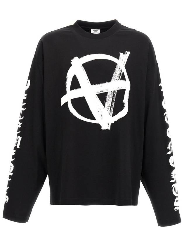 베트멍 로고 프린트 크루넥 스웨트셔츠