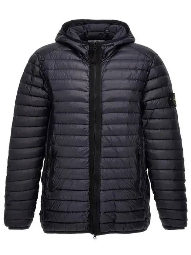 스톤아일랜드 남성 와펜 패치 룸 우븐 챔버스 경량 후드 패딩 791540324 V0020