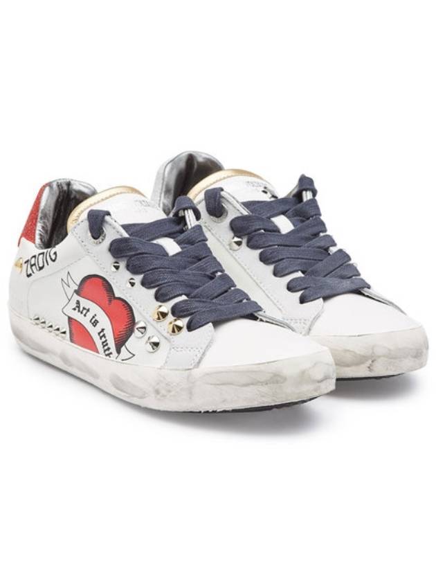 자딕앤볼테르 스니커즈 쟈딕화이트 레더 스니커즈 쟈딕스니커즈