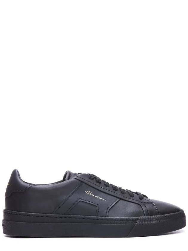 Santoni 더블 버클 레이스업 스니커즈 MBGT21779NEOR_XWHN01