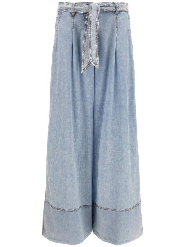 ZIMMERMANN 9664PZESBLSMK & 39 와이드 레그 데님& 39 청바지