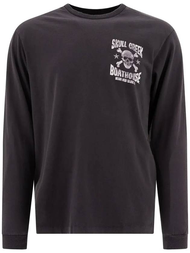 갤러리 부서 그래픽 긴팔 티셔츠 SLS10007_VBLK