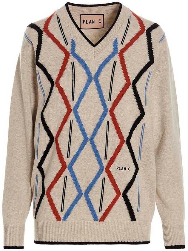 Plan C Jacquard sweater