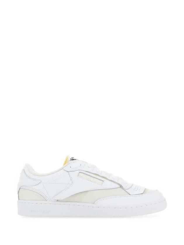 REEBOK 화이트 가죽 패브릭 프로젝트 0 CC 메모리 오브 V2 스니커즈 S37WS0587P5036 T1003