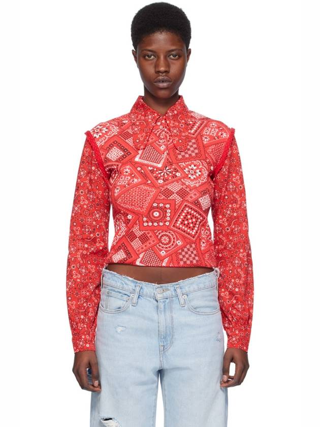 레드 프린트 폴로 Red Printed Polo