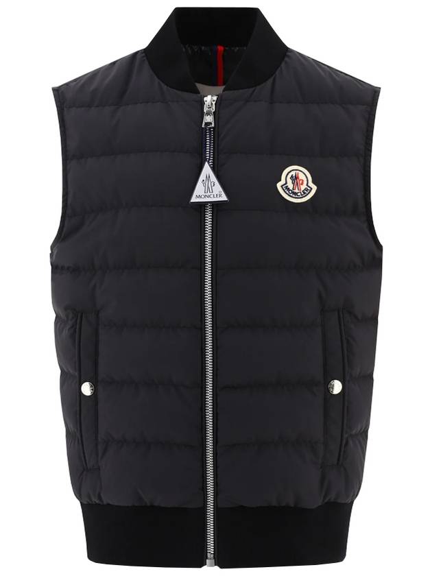 몽클레르 키즈 OLU 올루 패치 로고 패딩 조끼 블랙 1A00059 54A81 999