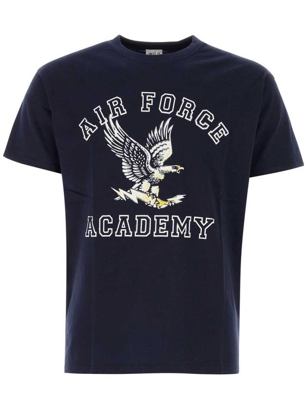 23FW 와일드동키 미드나이트 블루 코튼 t 셔츠 TAIRFORCE WD089