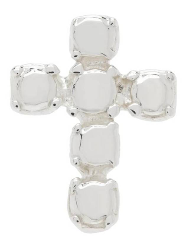 Silver Baby Cross Stud Single Earring 241153M144006
