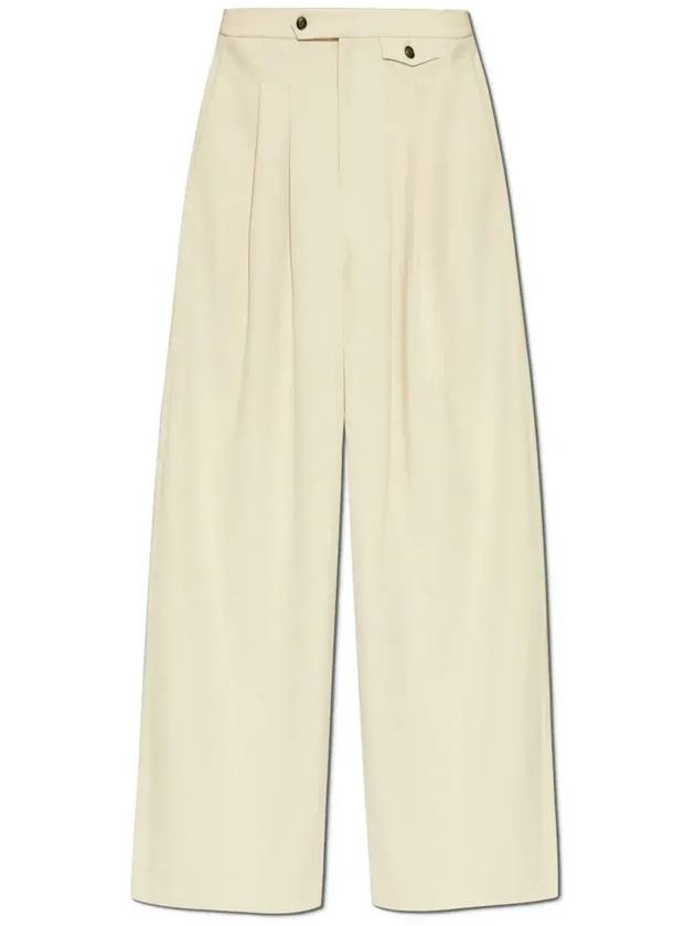 제스투즈 테일러드 와이드 레그 플리츠 팬츠 109100110_ANCIENTSCROLL