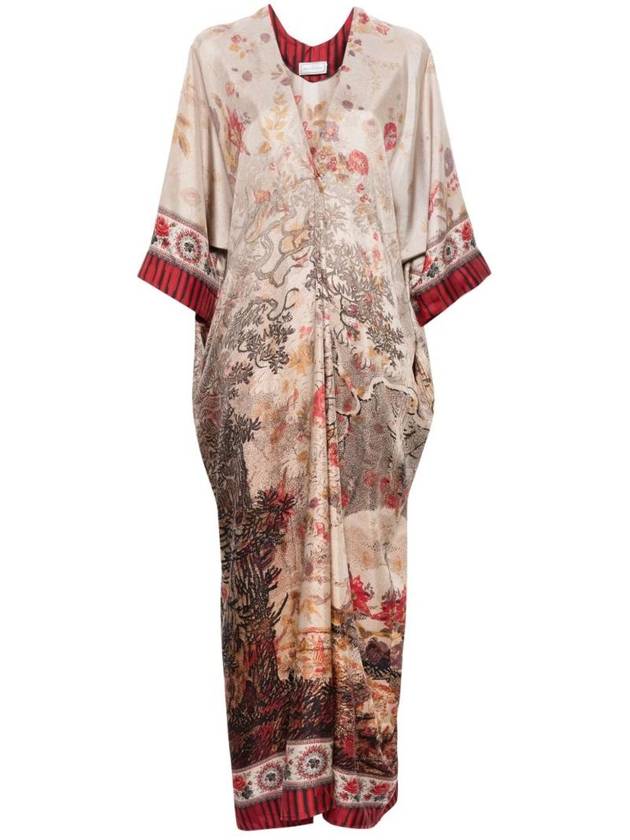 피에르 루이스 마스키아 여성 PRINTED SILK 롱드레스 원피스 ALOE S AB12534101515064