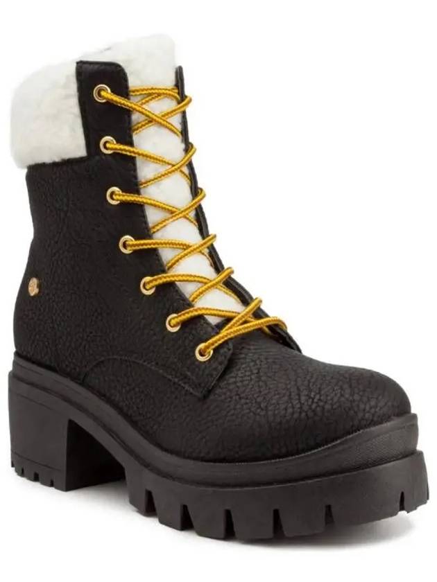 4230426 Juicy Couture Ceress Womens Faux Shearling Lace Up Hiking Boots