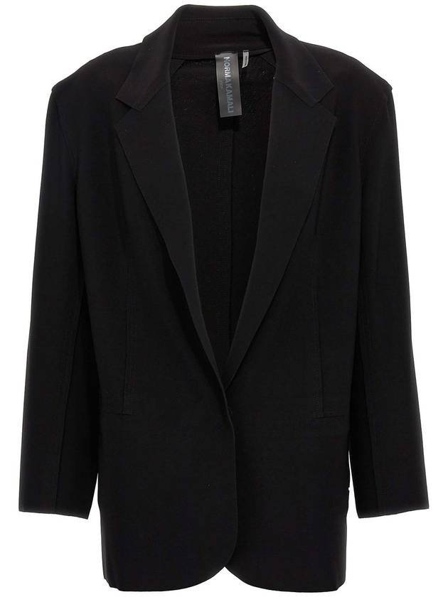 Norma Kamali Single-breasted belt blazer