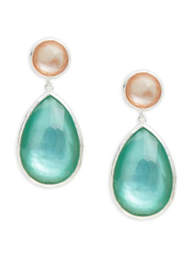 Wonder 스털링 실버 더블릿 티어드롭 이어링 Wonder Sterling Silver & Doublet Teardrop Earrings