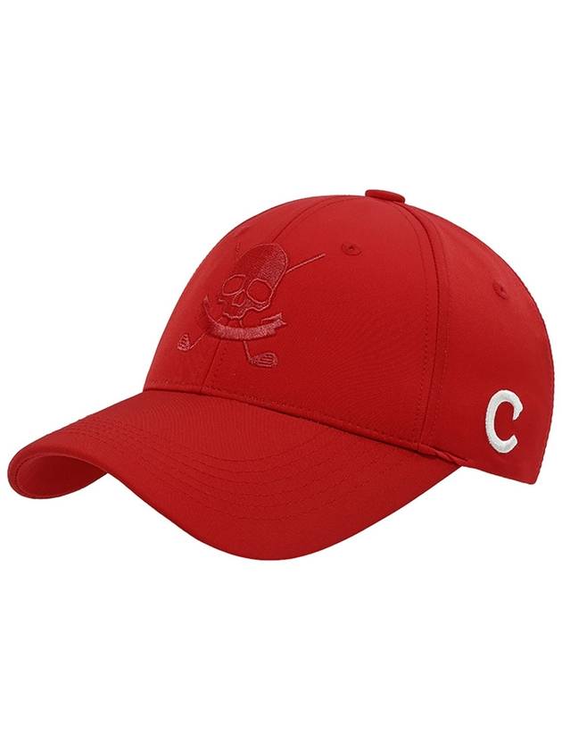 C23MHT005W 스컬 볼캡 Red