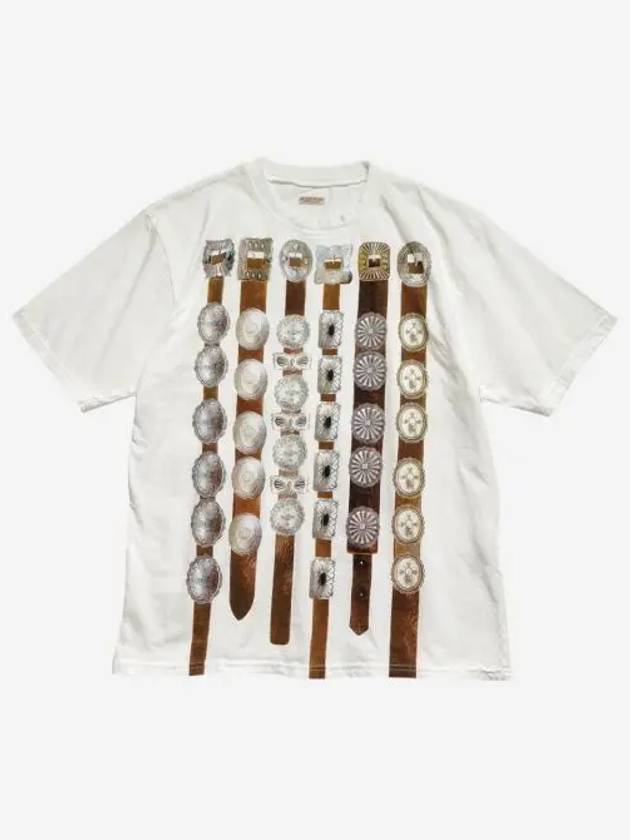 캐피탈 20 크루 티셔츠 화이트 Kapital 20 Crew T Shirt White