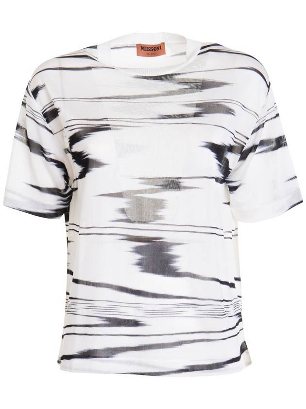 Missoni White tech fabric sweater