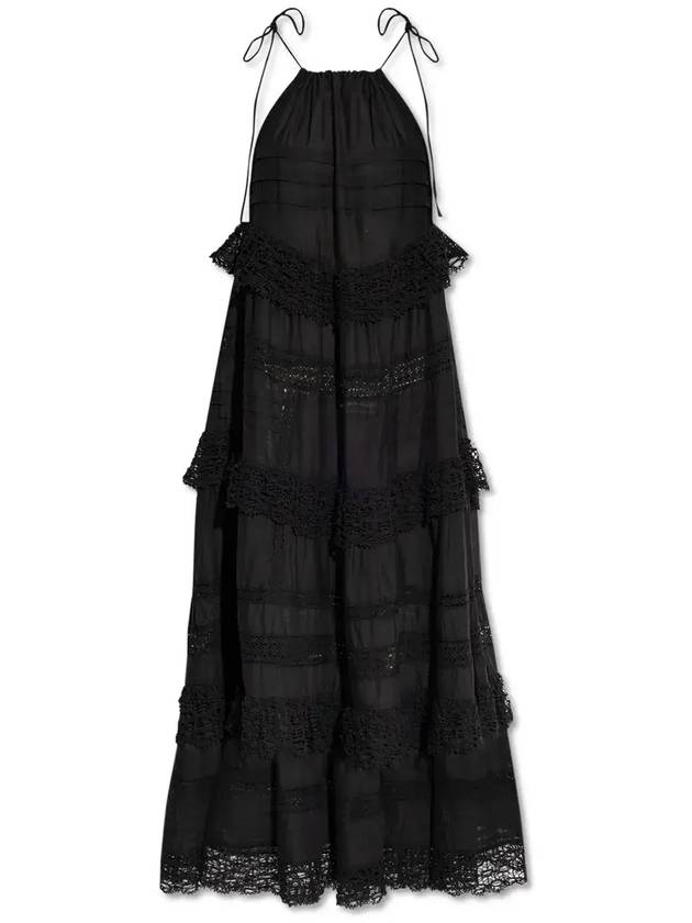 Munthe 보헤미안 티어드 맥시 드레스 2511322251280_BLACK