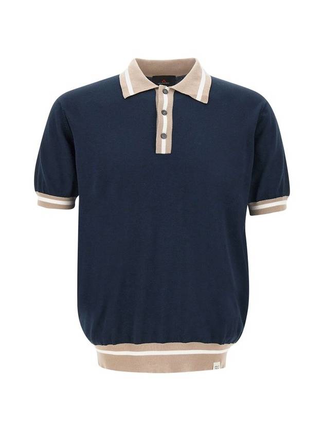 Peuterey 반팔 니트 폴로 셔츠